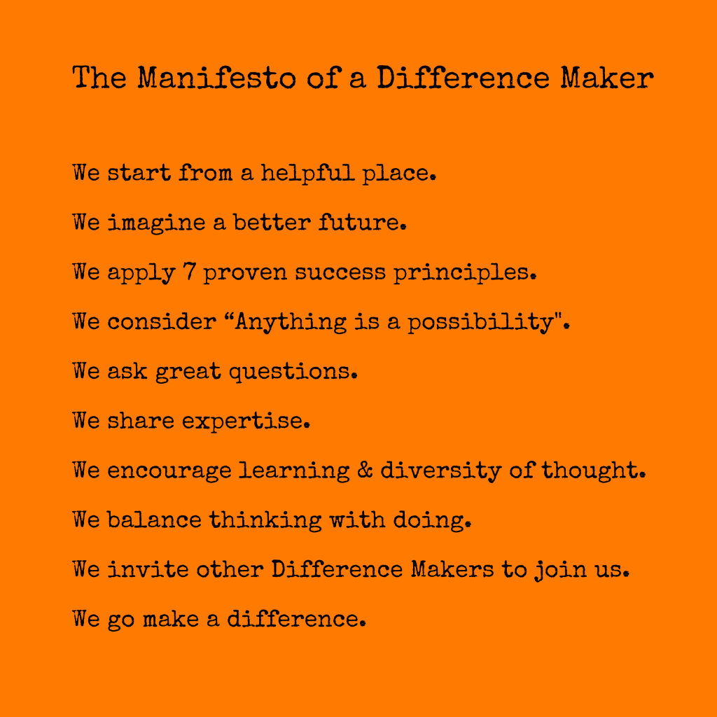 The Manifesto of a Difference Maker (3)