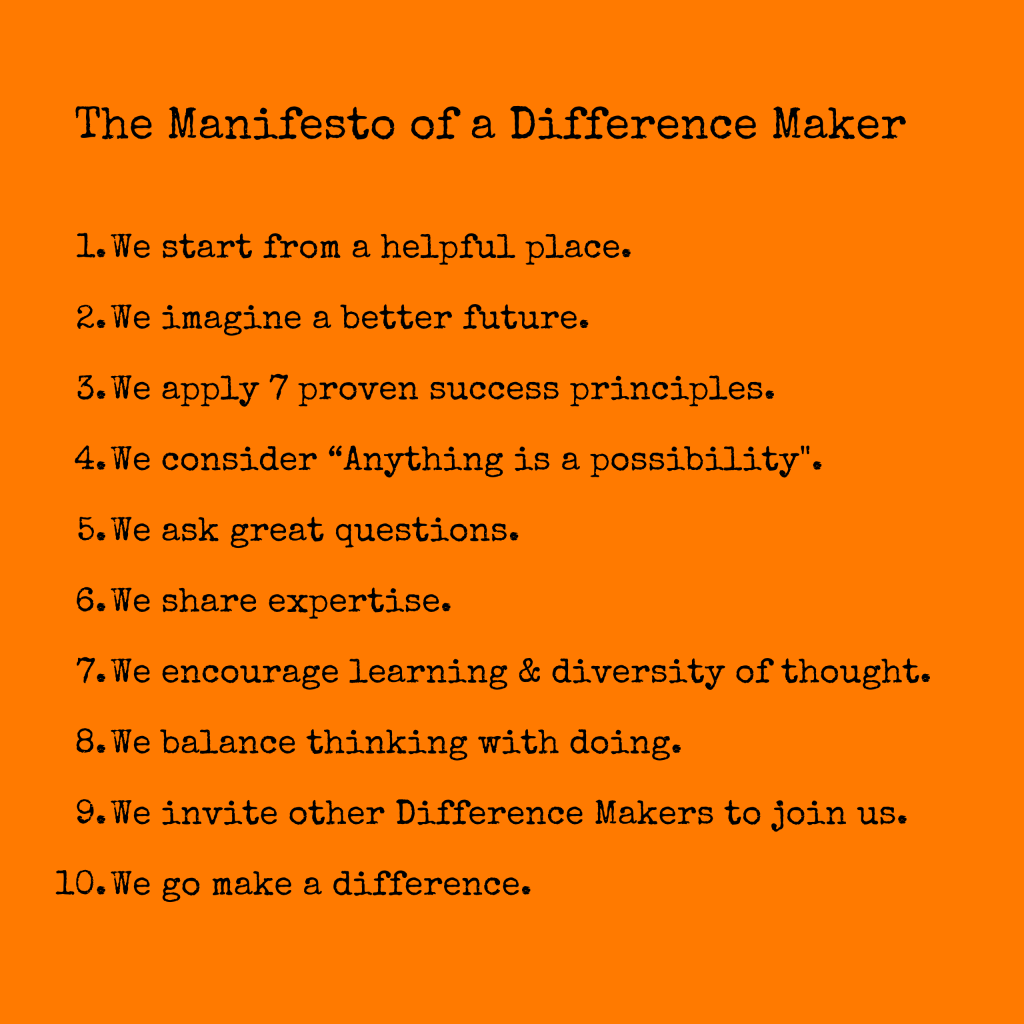 The Manifesto of a Difference Maker (4)